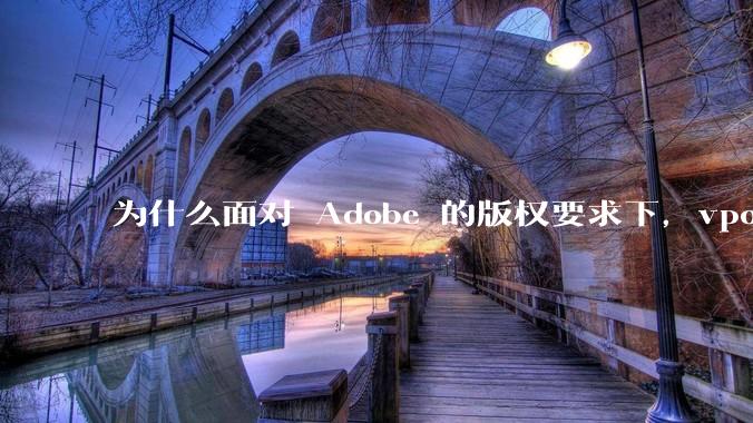 为什么面对 Adobe 的版权要求下，vposy 大神还能从容不迫？