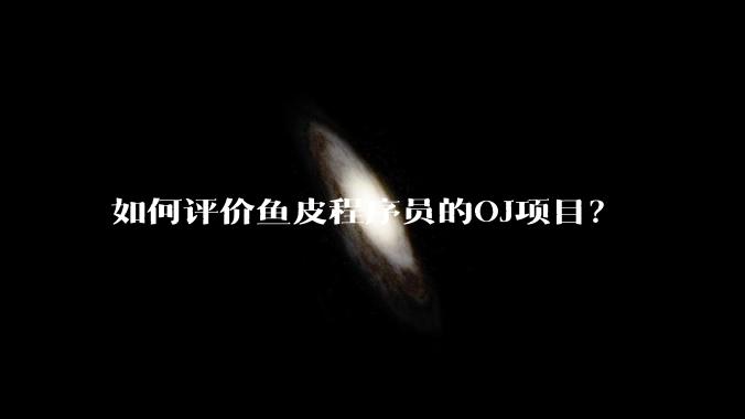 如何评价鱼皮程序员的OJ项目？