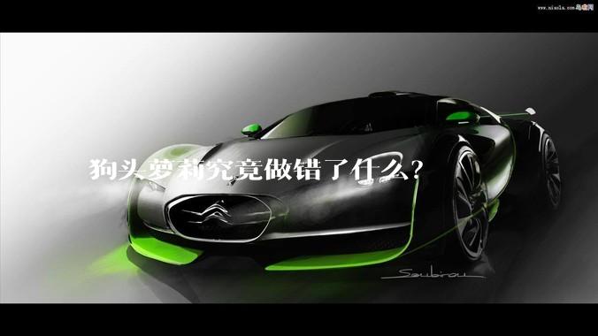狗头萝莉究竟做错了什么？