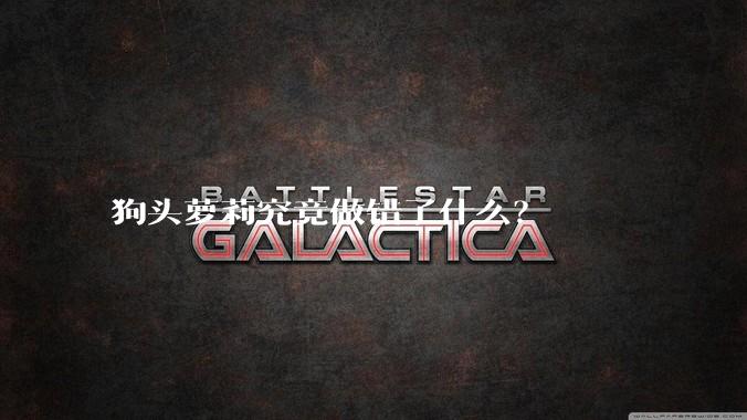 狗头萝莉究竟做错了什么？