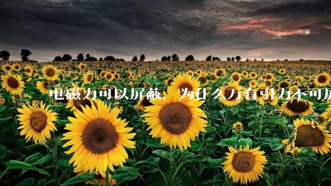 电磁力可以屏蔽，为什么万有引力不可屏蔽？