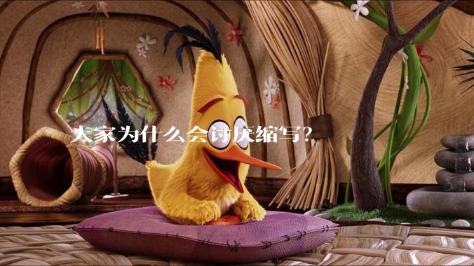 大家为什么会讨厌缩写？