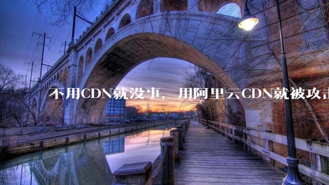 不用CDN就没事，用阿里云CDN就被攻击刷流量，阿里云表示证明不了就要用户买单，如何看到这种行为？