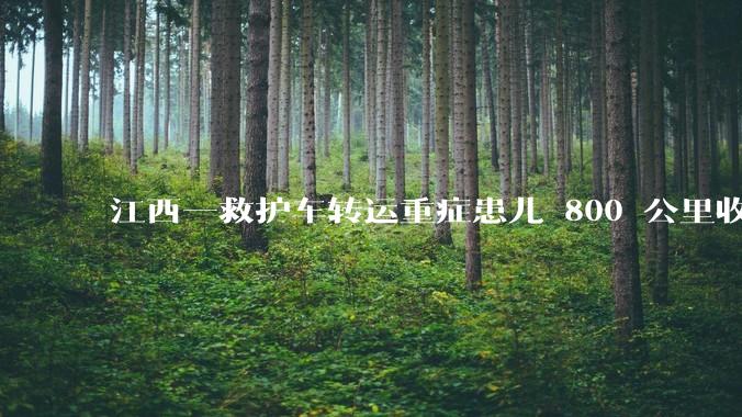 江西一救护车转运重症患儿 800 公里收 28000 元遭质疑，争议点是什么？哪些信息值得关注？