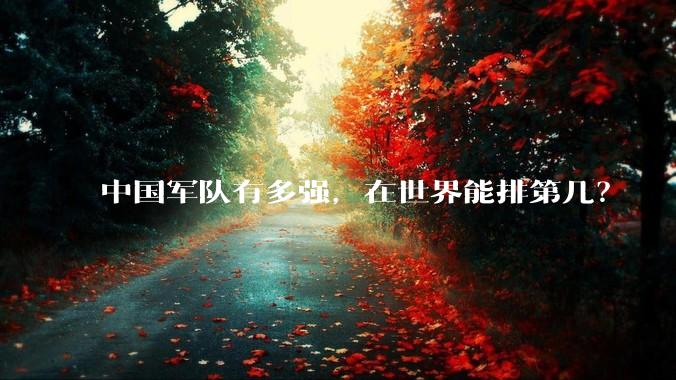 中国军队有多强，在世界能排第几？