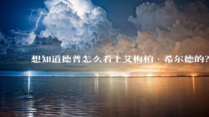 想知道德普怎么看上艾梅柏·希尔德的？