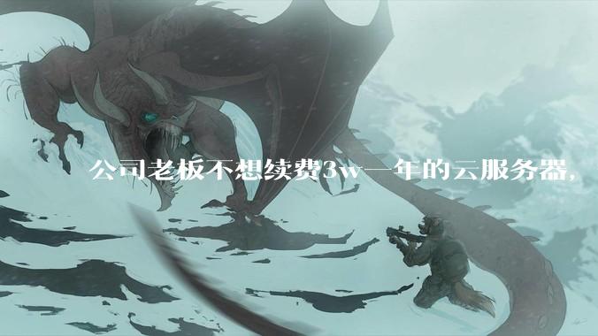 公司老板不想续费3w一年的云服务器，合理吗？